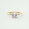 2.0 Ct Cushion Cut Solitaire Moissanite Diamond Engagement Ring