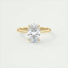 2.0 Ct Oval Cathedral Solitaire Moissanite Diamond Engagement Ring
