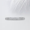 2.0mm Round Cut Moissanite Double Row Diamond Wedding Band