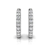 Round Cut Moissanite Diamond Hoops Earrings for Her