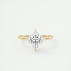 2.0 Ct Princess East West Solitaire Moissanite Diamond  Engagement Ring