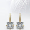 Princess Cut Moissanite Renee Diamond Earrings for Women