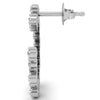 Round Cut Diamond Moissanite Circle Earrings for Women