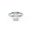 3.0ct Radiant Cut Moissanite Solitaire Engagement Ring