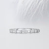 Baguette Cut Moissanite Bar Set Diamond Wedding Band
