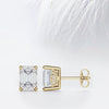 Emerald Cut Moissanite Diamond Studs Earrings for Women