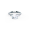 1.75CT Cushion Moissanite Solitaire Pave Setting Engagement Ring