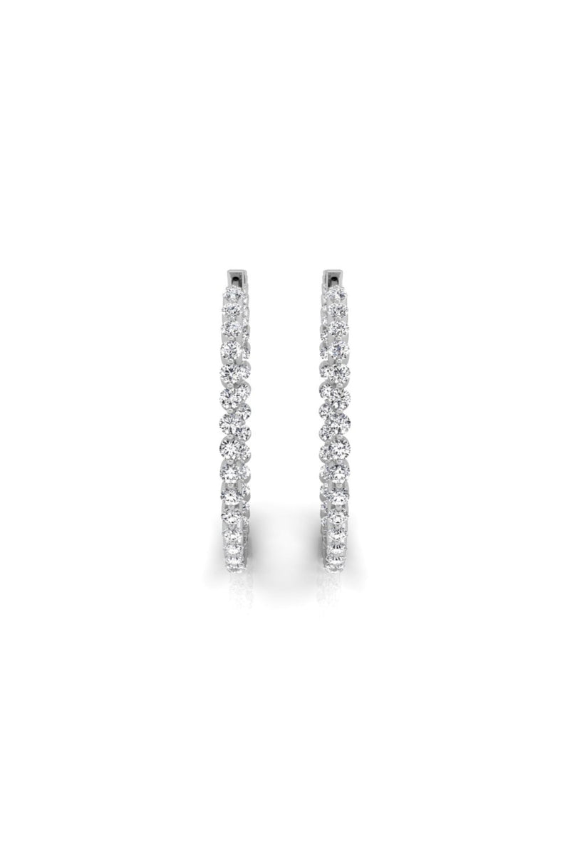 Round Cut Moissanite Diamond Earrings for Women