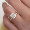 2.0CT Radiant Cut Moissanite Diamond 14K Gold Engagement Ring