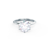 2.50ct Round Moissanite Solitaire Engagement Ring
