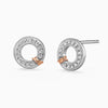 Round Cut Moissanite Circle Diamond Studs Earrings for Her