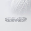 Baguette & Round Cut Moissanite Cluster Diamond Wedding Band