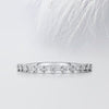 1.0mm Round Cut Moissanite Petite Diamond Wedding Band