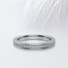 Round Cut Moissanite Channel Set Diamond Wedding Band