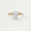 3.6 Ct Radiant Pavé Moissanite Diamond Engagement Ring