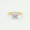 2.0 Ct Cushion Solitaire Moissanite  Diamond  Engagement Ring