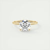 2.55 Ct Round Hidden Halo Moissanite Diamond Engagement Ring