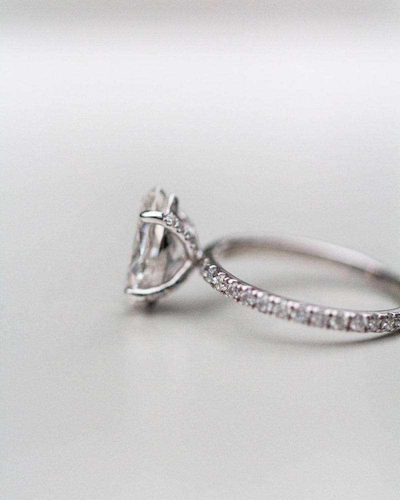 2.48 CT Marquise Solitaire Moissanite Engagement Ring