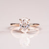 5.0CT Oval Cut Moissanite Solitaire Engagement Ring