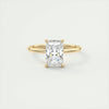 2.5 Ct Solitaire Radiant Cut Moissanite Diamond Engagement Ring