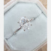 2.0ct Oval Cut Moissanite Solitaire Engagement Ring