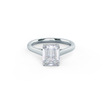 1.75ct Emerald Cut Moissanite Solitaire Engagement Ring