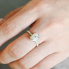 1.50 CT-3.50 CT Oval  CVD Diamond Halo Pave Setting Engagement Ring