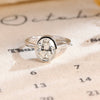 1.0-3.0 CT Oval CVD Diamond Bezel Solitaire Engagement Ring