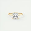 2.4 Ct  Princess Cut Moissanite Solitaire Diamond Engagement Ring