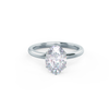 1.50ct Oval Cut Solitaire Style Moissanite Engagement Ring