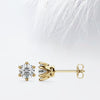 Round Cut Moissanite Stud Diamond Earrings for Women