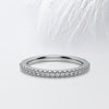 Round Cut Moissanite Half Eternity Diamond Wedding Band