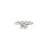 1.03 - 3.03 CT Round CVD Diamond Pave Setting Engagement Ring