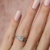 1.50 - 3.50 CT Princess Cut CVD Diamond Split Shank Style Engagement Ring