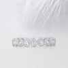 Bezel Set Round Cut Moissanite Eternity Diamond Wedding Band