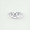2.8 Ct Round Three Stone Moissanite Diamond Engagement Ring