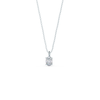 0.35CT-1.50CT Oval Cut Moissanite Solitaire Layering Necklace