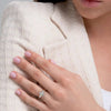 2.0- 4.0 CT Emerald Cut CVD Diamond Three Stone Style Engagement Ring