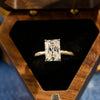 1.50 CT-3.50 CT Radiant CVD Diamond Solitaire Engagement Ring
