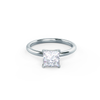1.75ct Princess Cut Moissanite Solitaire Engagement Ring