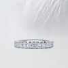 Asscher Cut Moissanite Full Eternity Diamond Wedding Band for Her