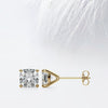 Cushion Cut Moissanite Stud Diamond Earrings for Women