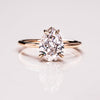 1.09 - 3.09 CT Pear CVD Diamond Hidden Halo Engagement Ring