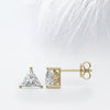 Triangle Cut Moissanite Diamond Studs Earrings for Women