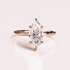 1.56 -3.56 CT Marquise CVD Diamond Hidden Halo Engagement Ring