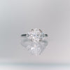 2.25CT Oval Cut Moissanite 3 Stones Engagement Ring