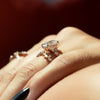2.0 -4.0 CT Oval Cut CVD Diamond Hidden Halo & Pave Engagement Ring
