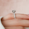 2.0 - 4.0 CT Round Cut CVD Diamond Hidden Halo & Pave Engagement Ring