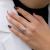 2.0 - 4.0 CT Emerald Cut CVD Diamond Three Stone Engagement Ring