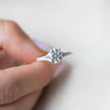 2.0 - 3.0 CT Round Cut CVD Diamond Pave Engagement Ring